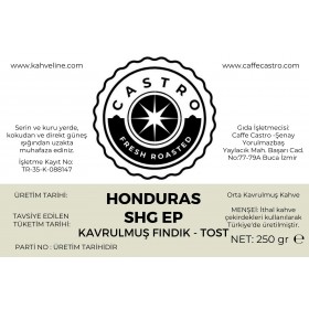 Castro Honduras SHG Nitelikli  Kahve  250 Gr.