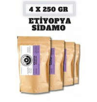 Castro Etiyopya Sidamo Gr4  Kahve 1000 Gr. (4x250 Gr)