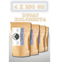 Castro DeCaf Kolombiya %100 Arabica (CO2 Process) Kafeinsiz Kahve 1000 Gr. (4x250 Gr)