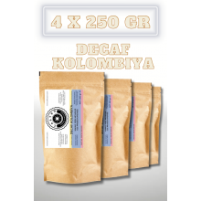 Castro DeCaf Kolombiya %100 Arabica (CO2 Process) Kafeinsiz Kahve 1000 Gr. (4x250 Gr)
