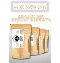 Castro Hindistan Cherry Robusta Kahve 1000 Gr.(4x250 Gr)